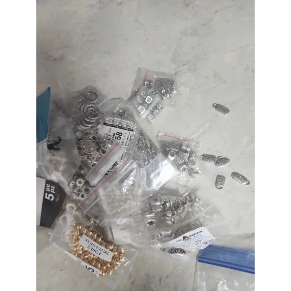 Bundle of fire mountain beads and other